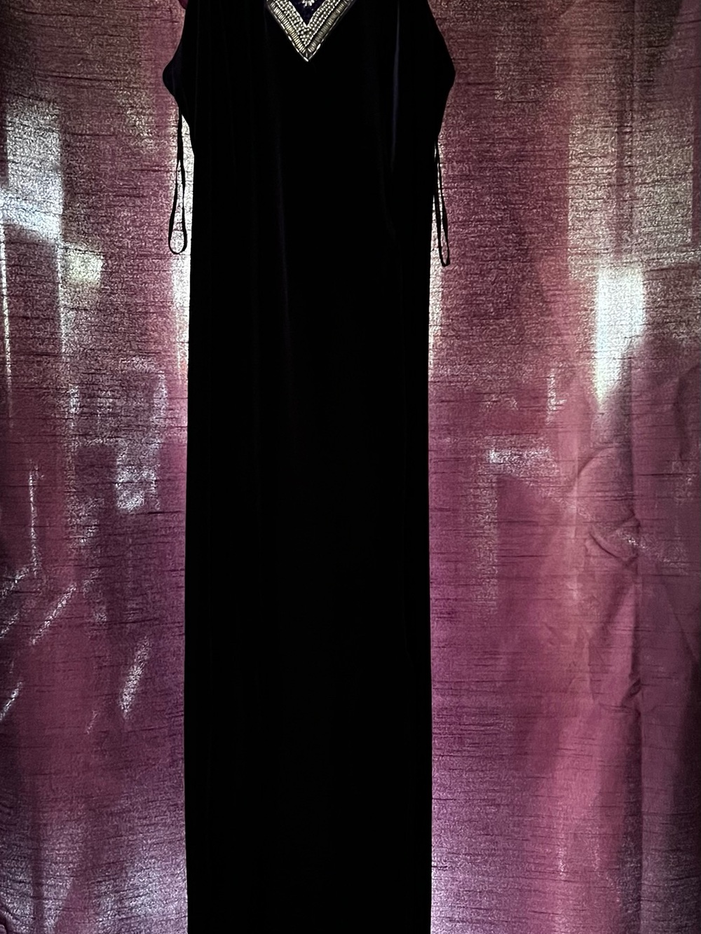 Onyx Nite Purple Velvet Evening Gown